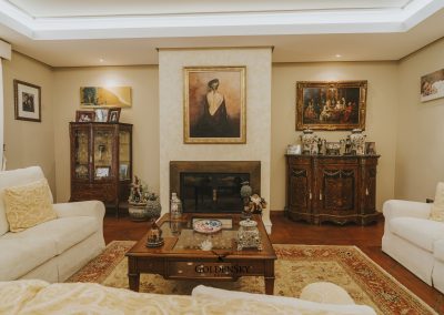 Chalet independiente Campo de Mijas salón